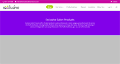 Desktop Screenshot of exclusivesalonproducts.com